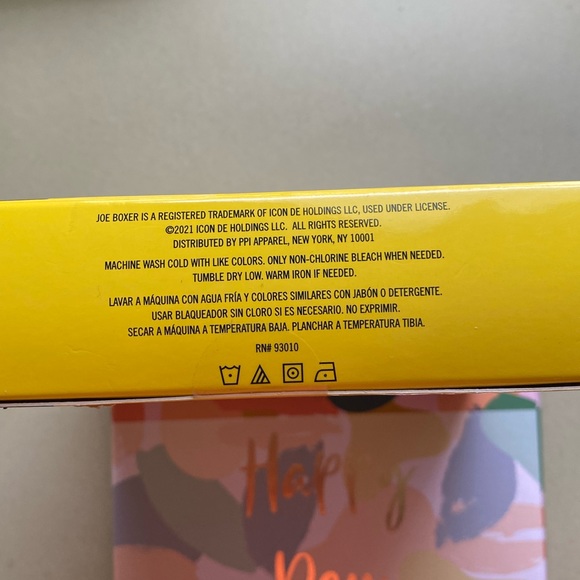 NIB joe boxer 4 cotton stretch boxer briefs size small (28-30) - Picture 5 of 5